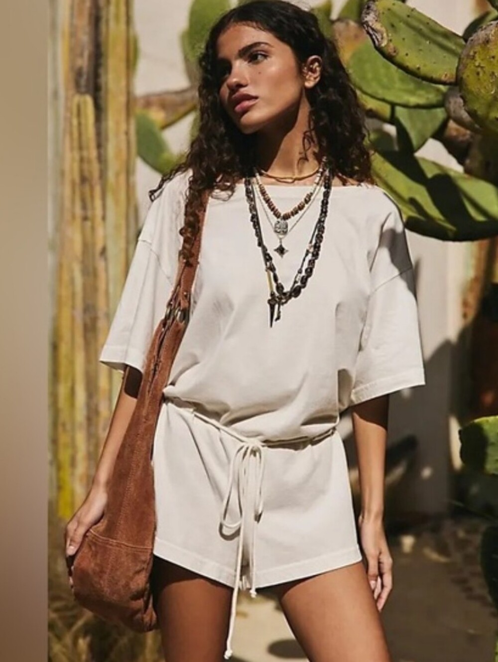 FREE PEOPLE Monet Romper in Coconut Milk Size S
